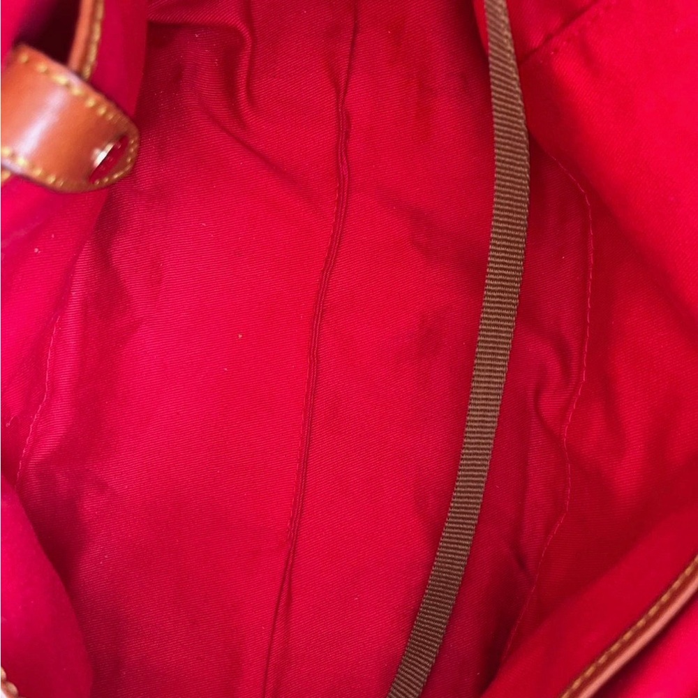 Dooney & Bourke Gretta Satchel Red Monogram Handbag - Picture 8 of 9